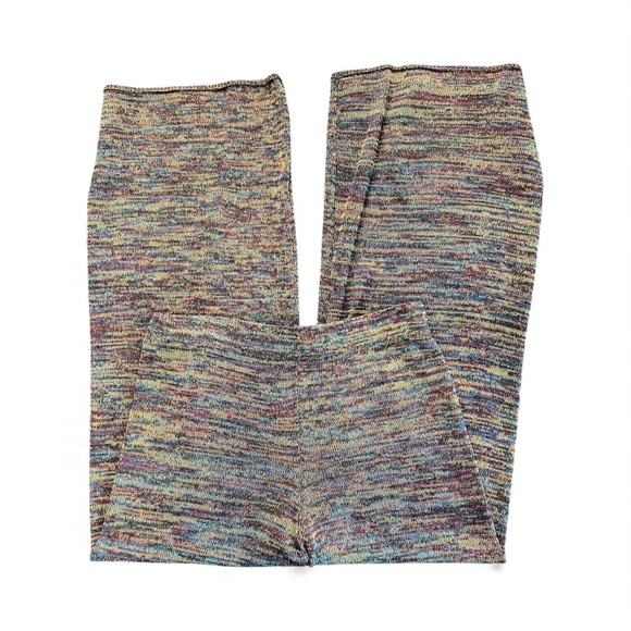 EUC Earthbound Trading Co. Multicolor Pull-On Knit Pants | Sz L - Picture 2 of 6